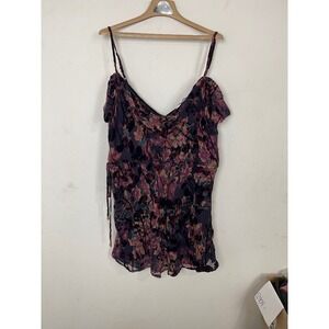 Showpo Womens Mini Dress US 16 NWT Whimsigoth Velvet Burn Out Dark Floral Fairy